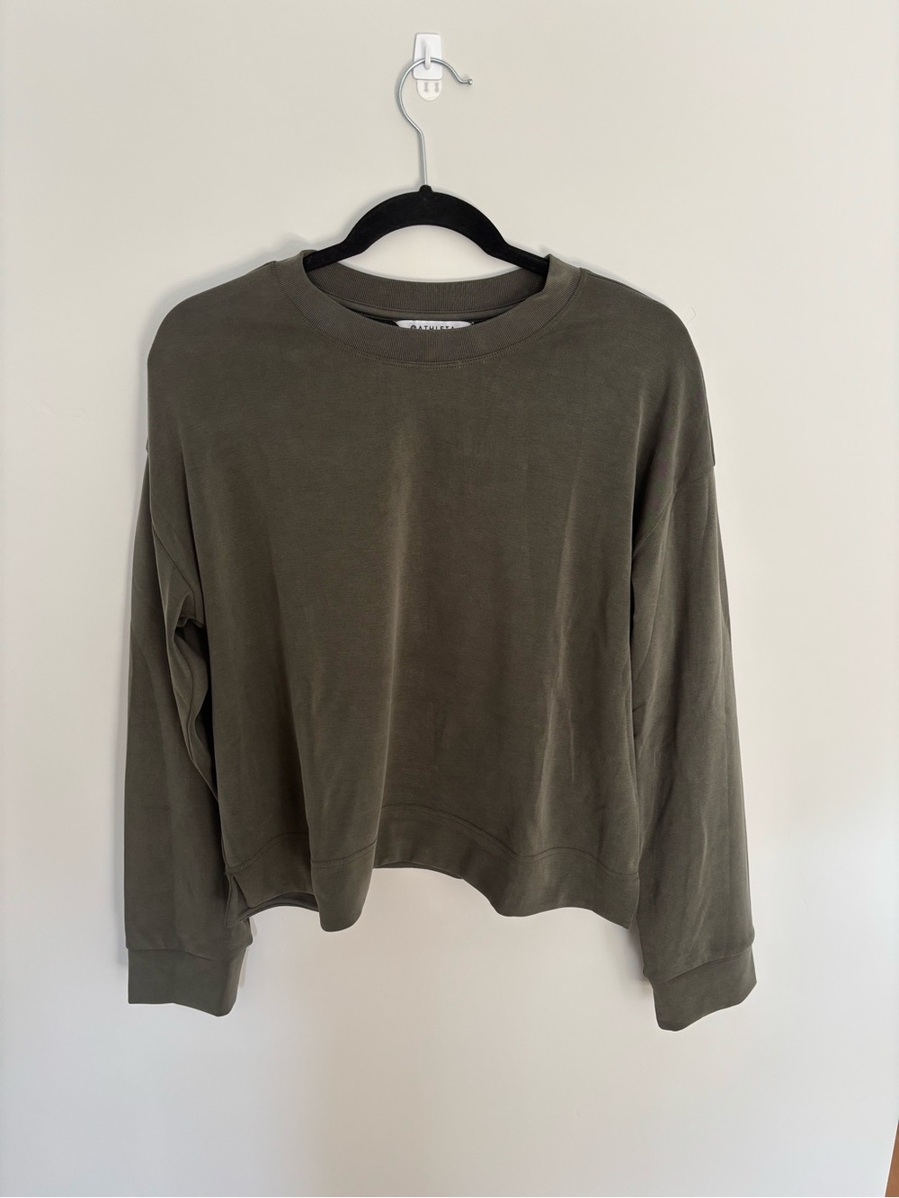 Athleta Olive Green Crewneck Sweatshirt